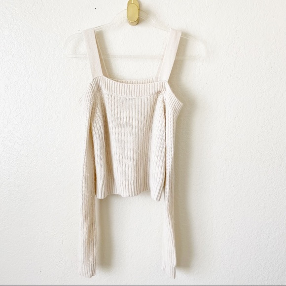 INTERMIX Ambrose Cold Shoulder Sweater sz xs - Picture 4 of 8